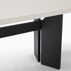 Rockport Outdoor Concrete Aluminum Dining Table (72&quot;), Telluride Aluminum Dining Benches &amp; Arm Dining Chairs Set