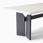 Rockport Outdoor Concrete Aluminum Dining Table (72&quot;), Telluride Aluminum Dining Benches &amp; Arm Dining Chairs Set