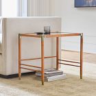 Arnet Solid Wood and Glass Nesting Side Tables (18"&ndash;24")