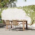 Playa Outdoor Extendable Dining Table (67.5"&ndash;90") &amp; Slope Dining Chairs Set