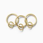 Double Loop Curtain Rings (Set of 7)