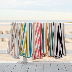 Biarritz Woven Stripe Beach Towel | West Elm