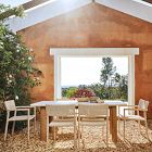 Cusco Outdoor Concrete Dining Table (76")