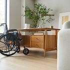 Mid-Century Executive Desk (74&quot;) - ADA