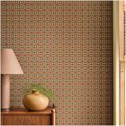 Pierce &amp; Ward Floral Grid Peel & Stick Wallpaper