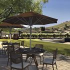 Premium Contract Grade 7.5' Round Outdoor Patio Umbrella - Rustproof Aluminum Frame