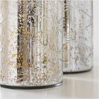 Celeste Cut Glass Hurricanes