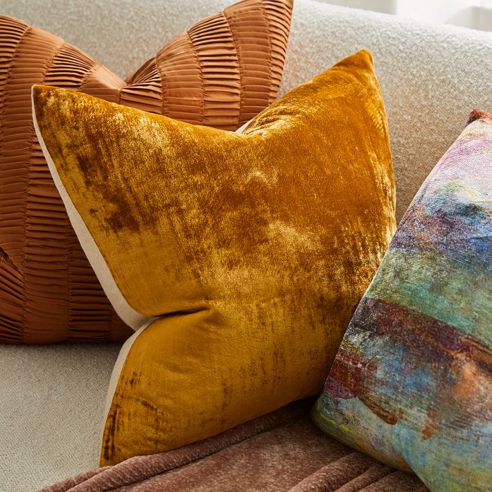 Lush Velvet Lumbar Pillow Cover West Elm