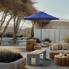 Premium Contract Grade 7.5' Round Outdoor Patio Umbrella - Rustproof Aluminum Frame