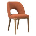Chip & Dent: Boerum Dining Chair, Performance Distressed Velvet, Burnt Umber, Burnt Wax, Poly