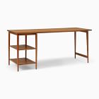 Mid-Century Modular Desk w/ Shelves (70&quot;)