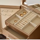 Mid-Century Champagne Lacquer Jewellery Box - Vertical