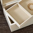 Mid-Century White Lacquer Jewellery Box - Large
