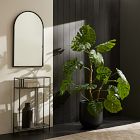 Faux Potted Monstera Plant &amp; Radius Planter Bundle