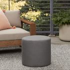 Sunbrella® Indoor/Outdoor Cast Round Pouf