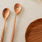 Organic Shaped Wood Serving Utensils (Set of 2)
