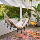 Double Weave Fringed Hammock - Colonial Navy Blue