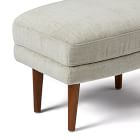 Lucia Ottoman - Wood Legs
