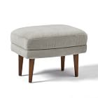 Lucia Ottoman - Wood Legs