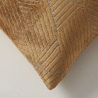 Geo Facet Jacquard Velvet Pillow Cover