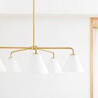 Sculptural 5-Light Cone Chandelier