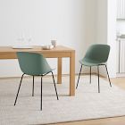 Classon Recycled Plastic Shell Indoor/Outdoor Chair (Set of 2) - Metal Legs