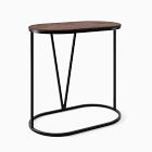 Rivera C-Shaped Side Table - Wood