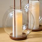 Metal &amp; Glass Globe Lanterns