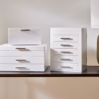 Mid-Century White Lacquer Jewellery Box - Large