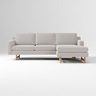 Open Box: Eddy 2-Piece Reversible Sectional (90") - Deco Weave Pearl Gray, Almond