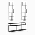 Profile 55" Media Console &amp; 2 Bookcases Set