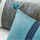 Silk Mono Stripe Lumbar Pillow Cover