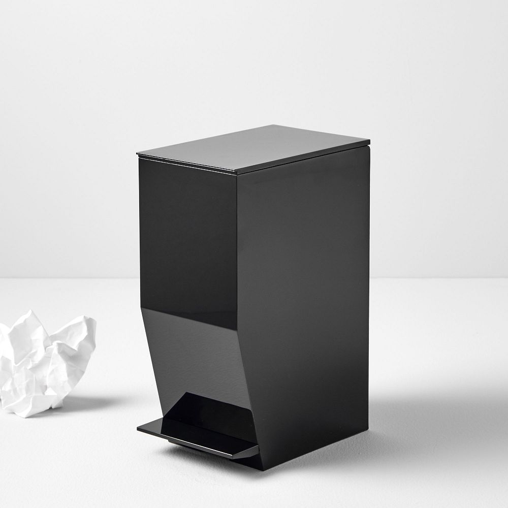 Yamazaki Step Trash Can - Black