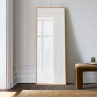 Metal Frame Antique Gold Floor Mirror