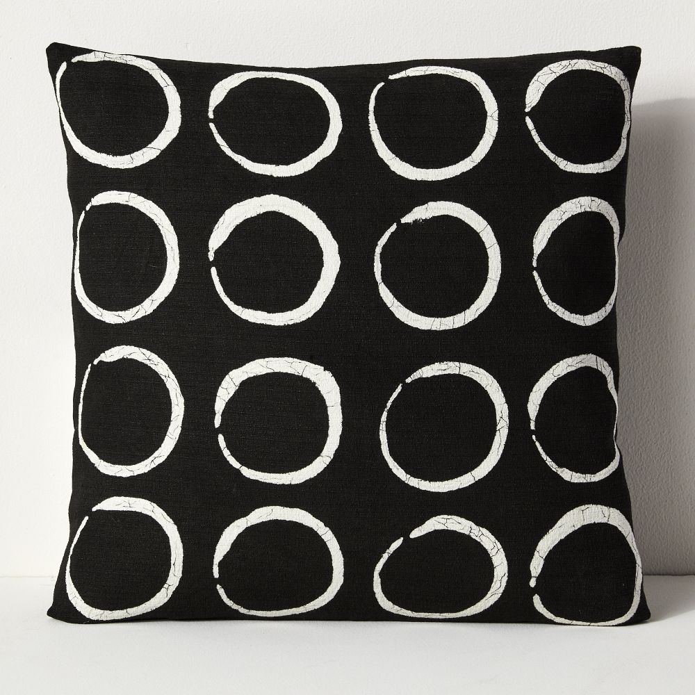 Sadza Batik Circles Pillow Cover