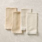 Contrast Border Metallic Napkin Sets