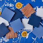 Scalloped Wood Square Coasters (Set of 4)