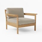 Playa Lounge Chair Outdoor Cushion Covers, Sunbrella® Cast, Ash