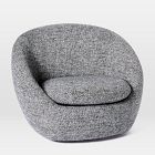 Open Box: Cozy Swivel Chair - Chunky Melange Black and White