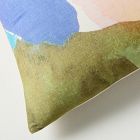 Sheer Brushstrokes Silk Pillow Cover