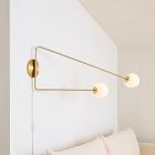 Staggered Glass Adjustable Sconce