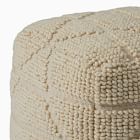 Textured Woven Geo Pouf