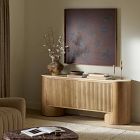 Caiphas Travertine Media Console (66&quot;)