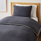 European Flax Linen Pom Pom Duvet Cover &amp; Shams