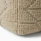 Textured Woven Geo Pouf