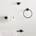 Modern Overhang Bathroom Hardware - Matte Black