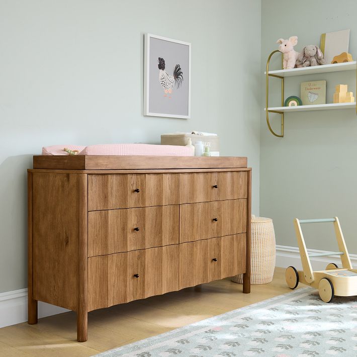 westelm チェスト 洋服タンス Mid-Century 6-Drawer Changing Table (56
