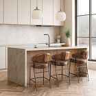 Amory Leather Channeled Bar &amp; Counter Stools