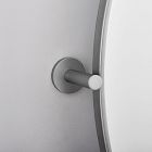 Metal Frame Pivot Oval Wall Mirror (26")