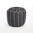 Moroccan Denim Pouf - Medium